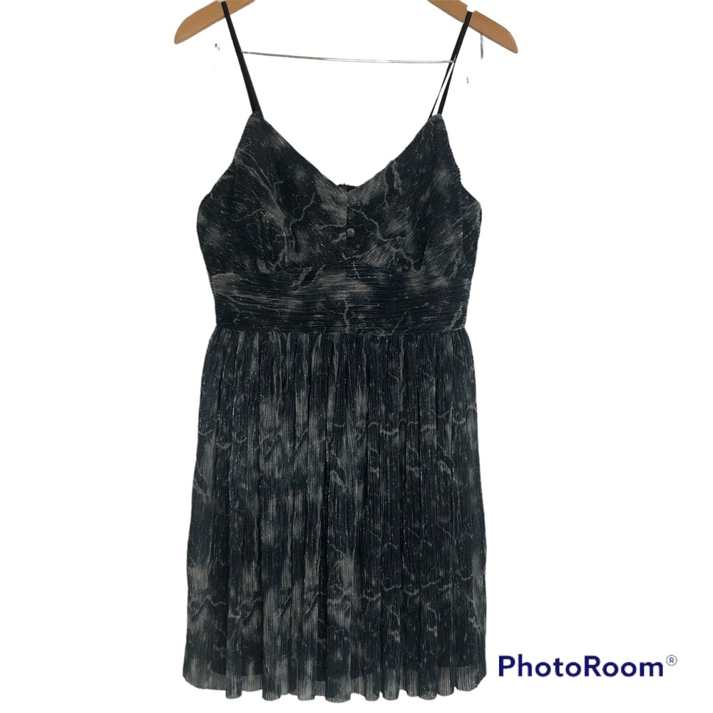 BB DAKOTA X STEVE MADDEN pleated Whimsigoth marble spaghetti cami strap sz Small